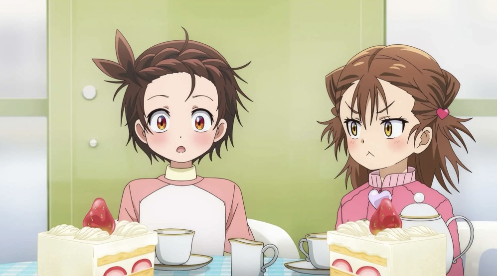 いのりとお茶するミケ